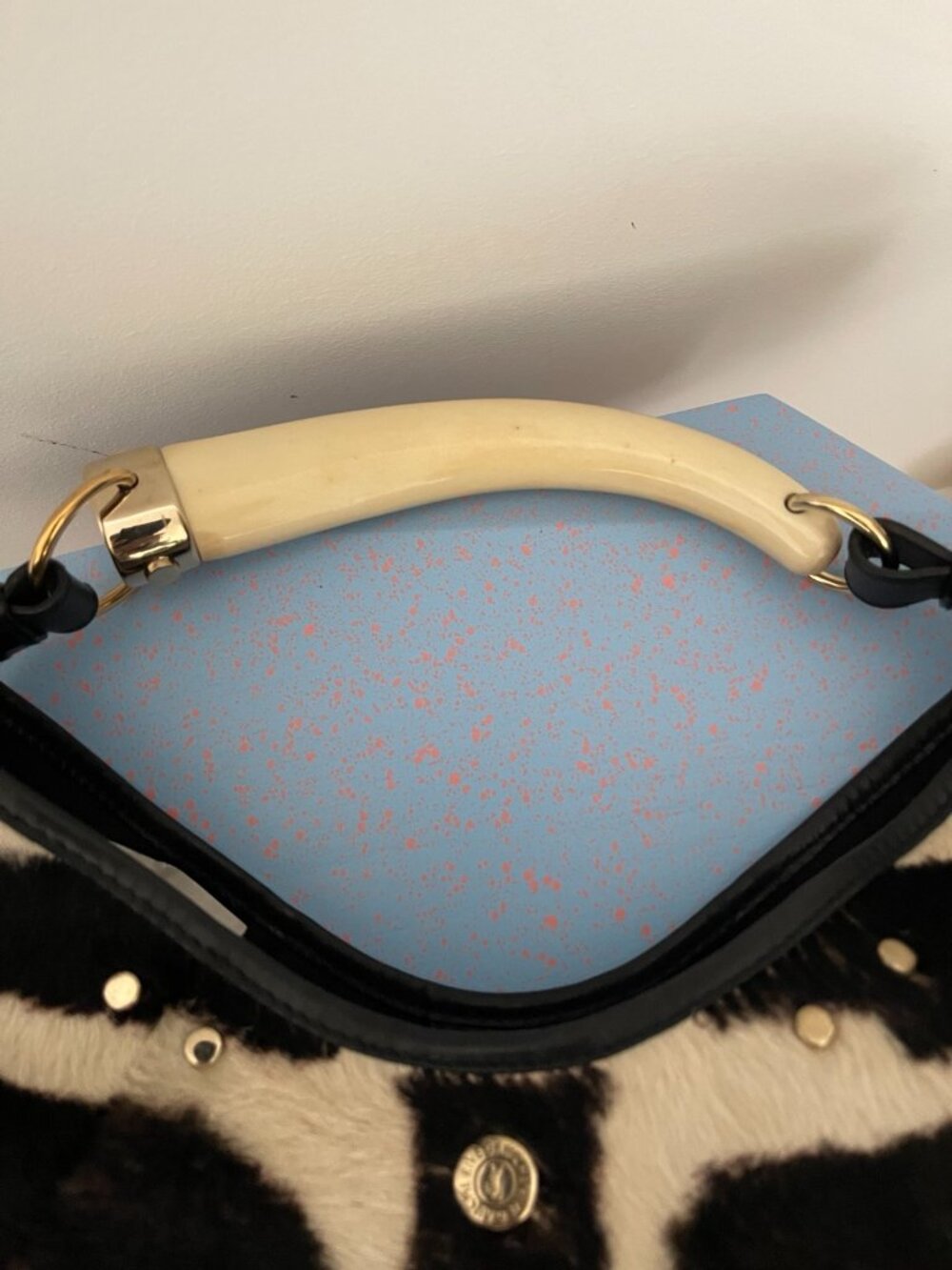 Rare Vintage YSL Mombasa Bag in Zebra Print Pony Hair - Picture 11 of 16
